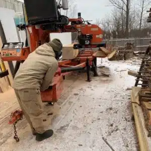 Milling trees.