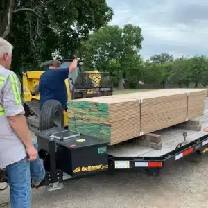 Ship lap on a trailer.