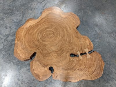 elm cookie cut slab.