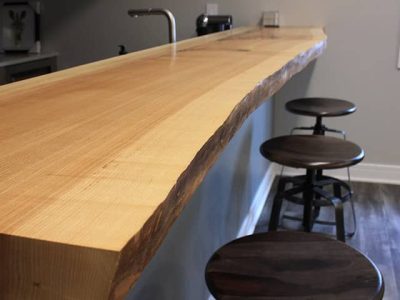Live edge counter top.