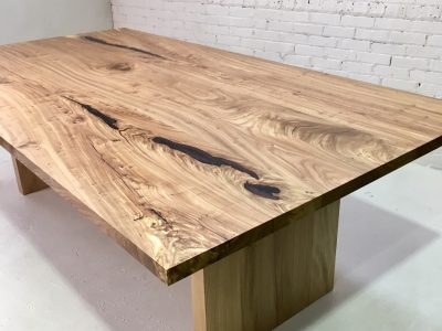 elm dining table.